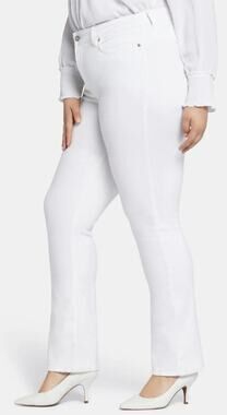 Nydj Not Your Daughter's Jeans Women 28W White Marilyn Straight Denim Jeans NEW!